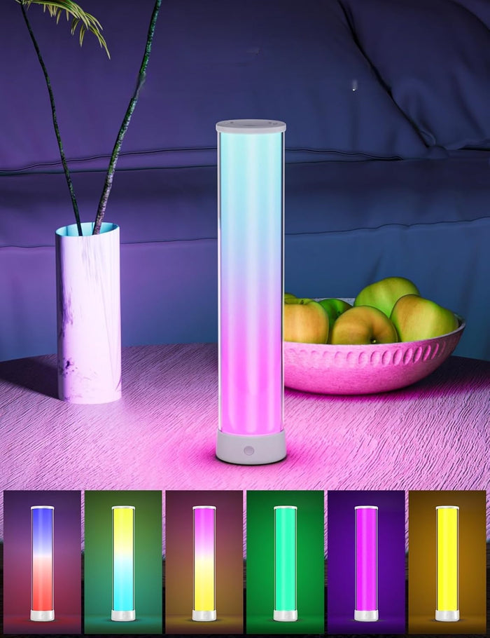 Genopladelig smart RGB-bordlampe med LED