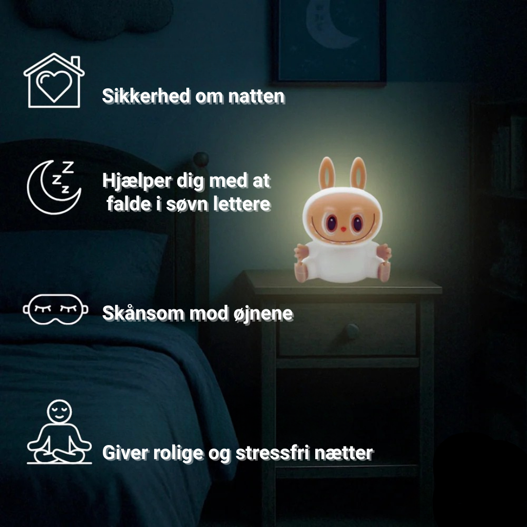 Natlampe med tøjdyr