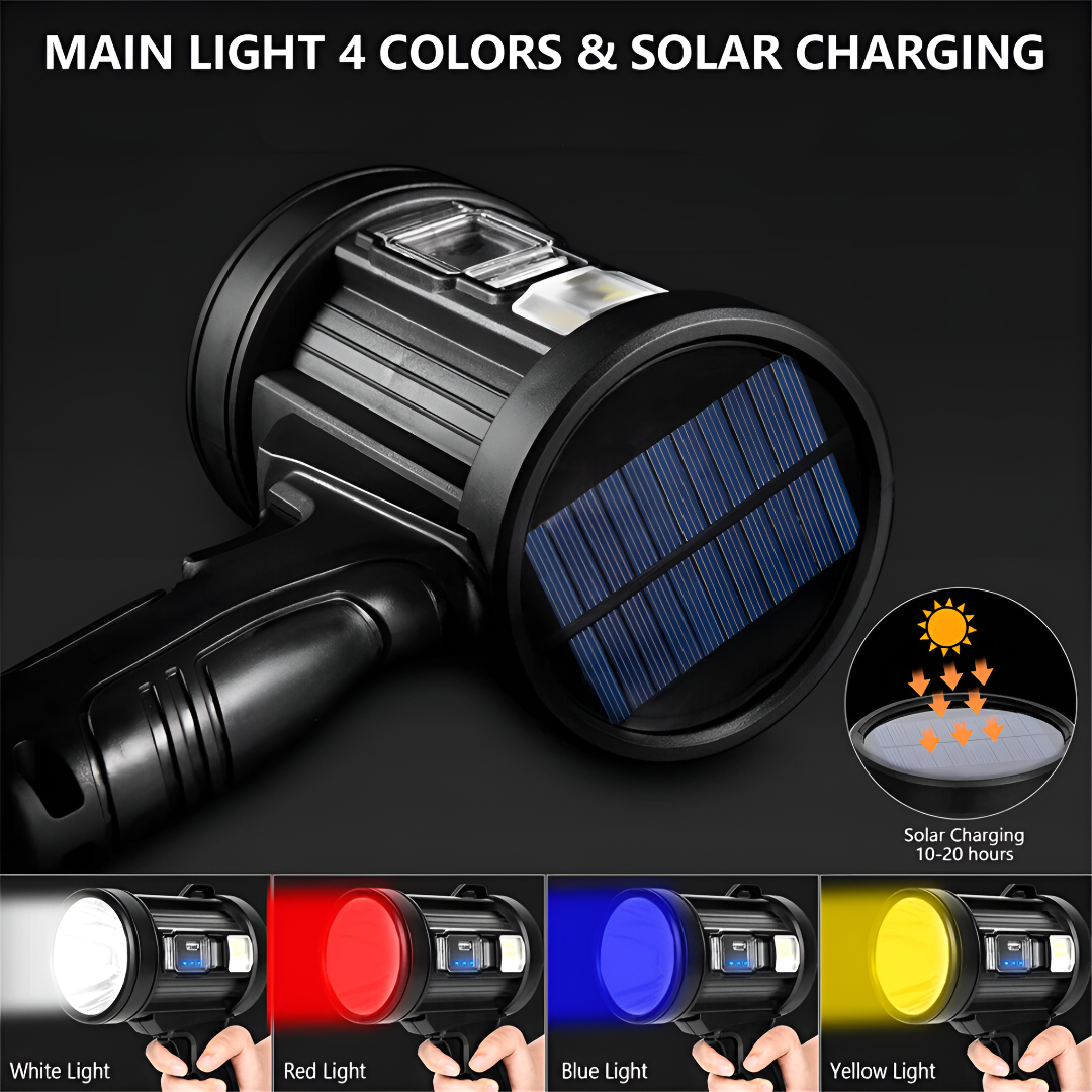 100000 Lumen Genopladelig LED Spotlight Lommelygte