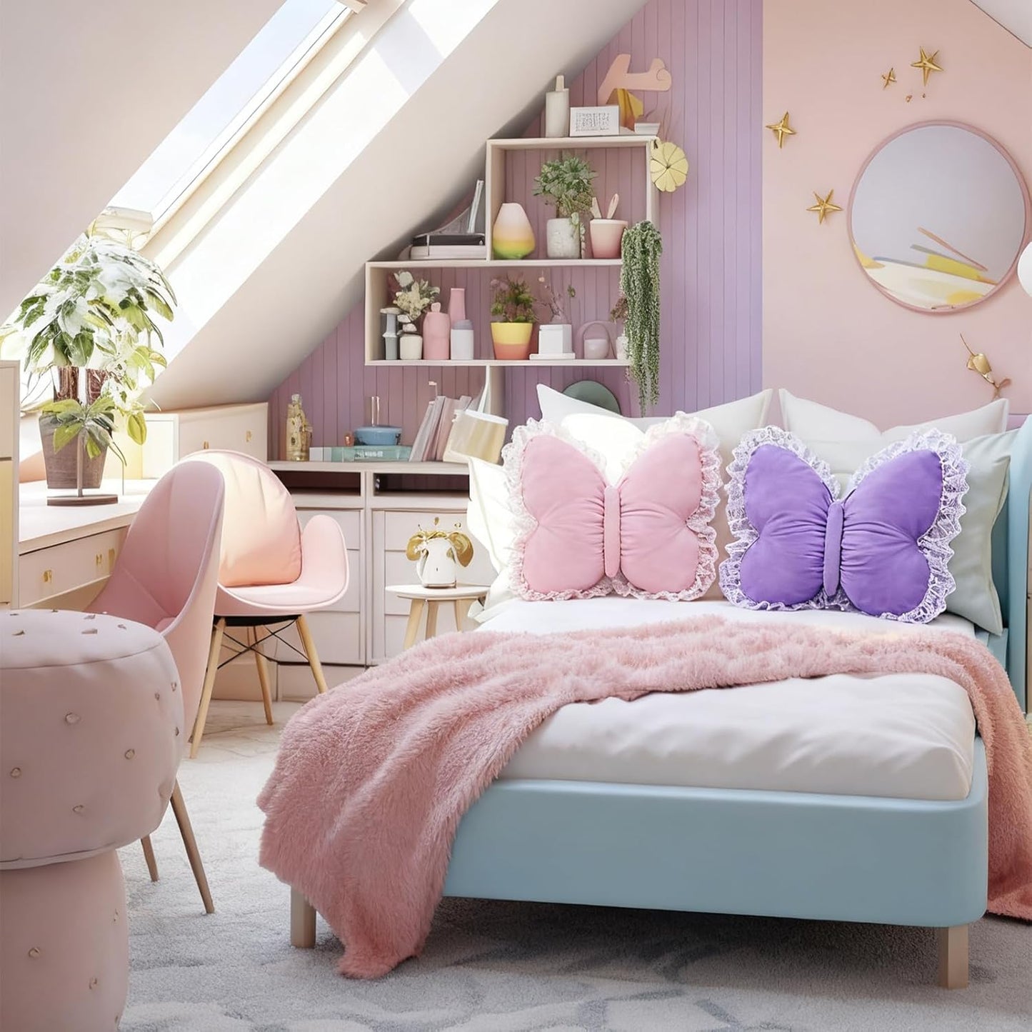 Prinsesse Butterfly dekorativ pude
