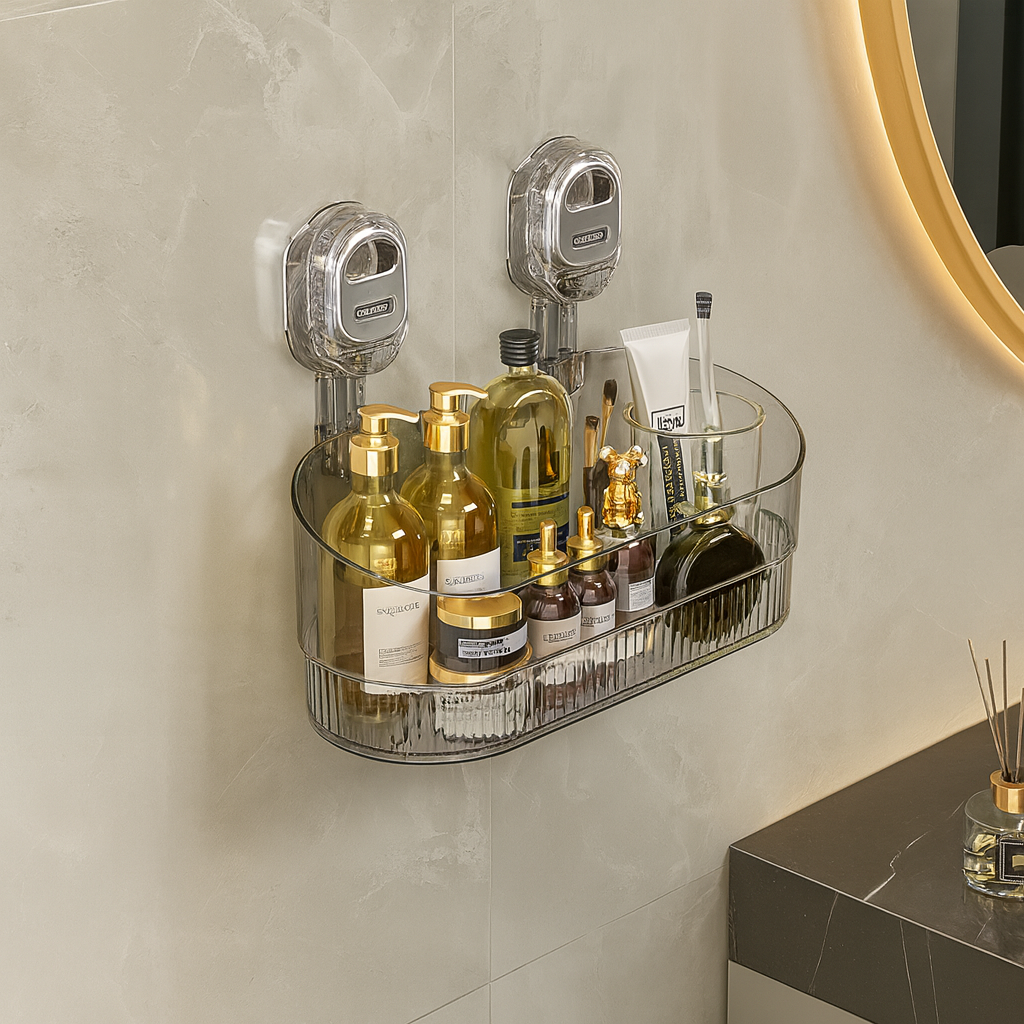 Selvklæbende sugevæghylde til badeværelse