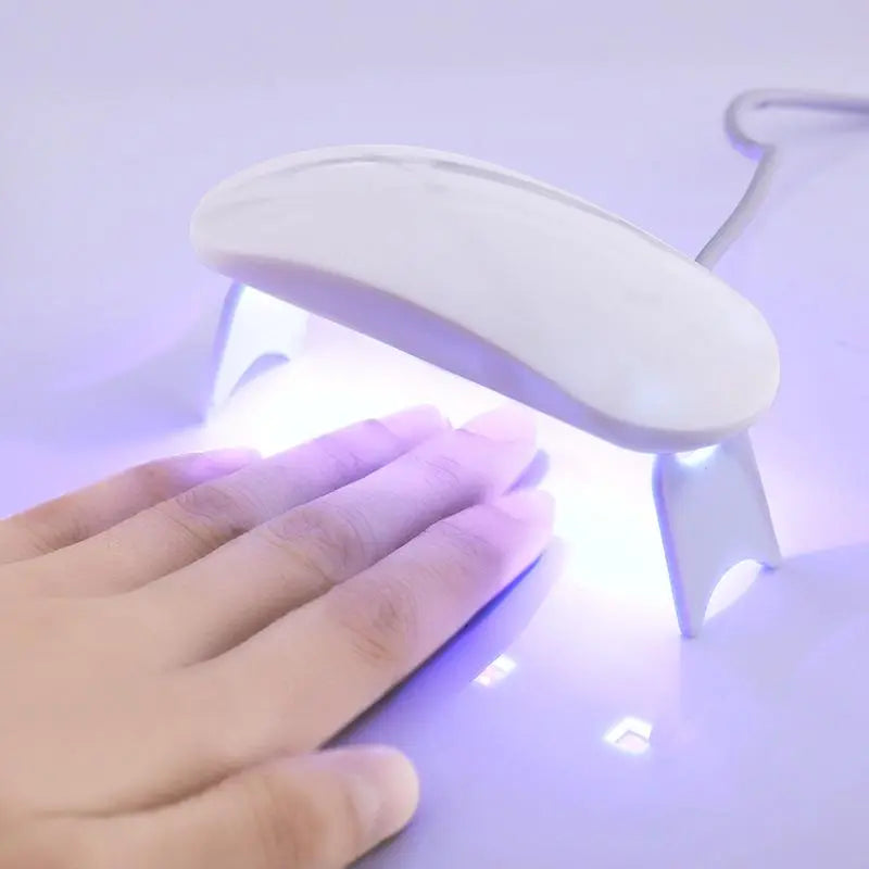 Gel-negleklistermærkesæt med UV-lampe