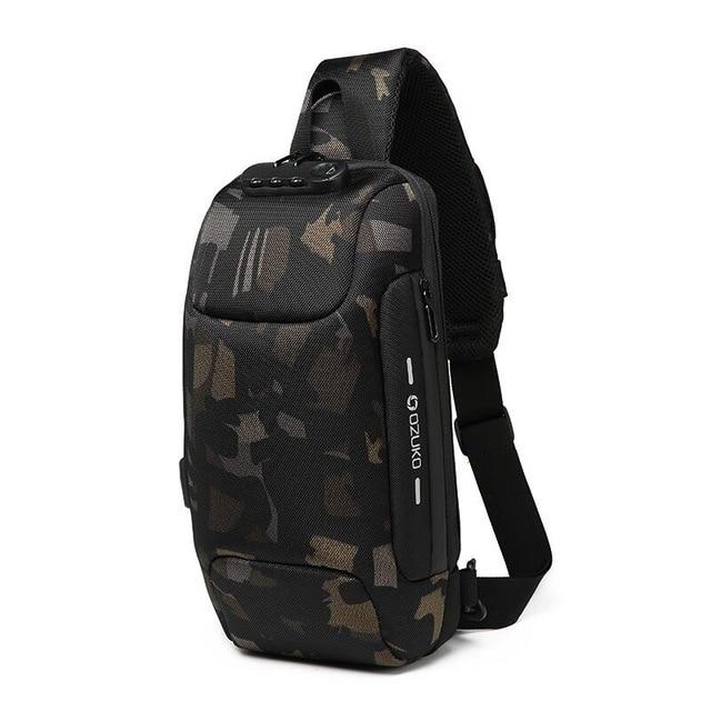 Tyverisikret vandtæt crossbody-rygsæk