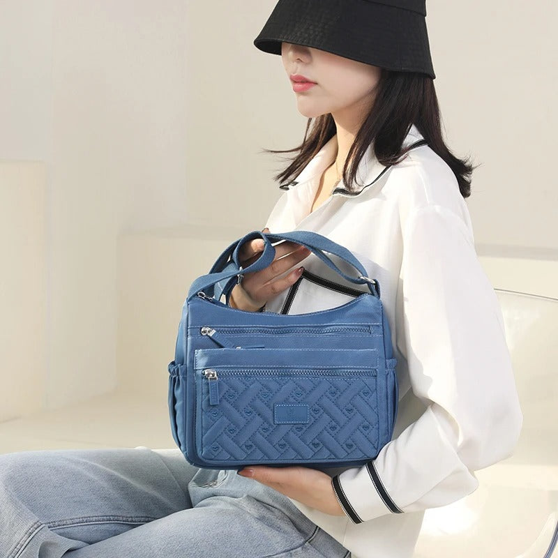 Oxford Bucket Crossbody-taske