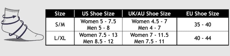 Ankelkompressions-plantarstrømper