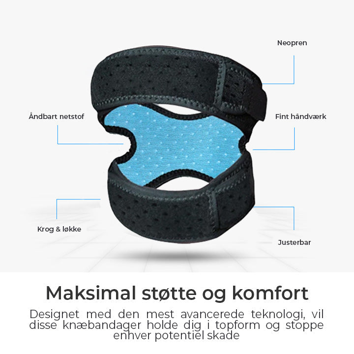 Knæbandager med dobbelt rem