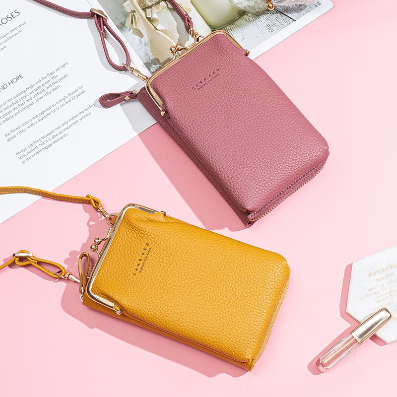 Fashion Bag PU læder Crossbody Mobil Cover Og Taske