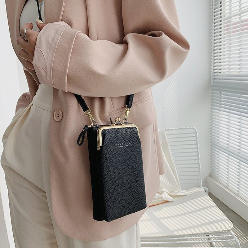 Fashion Bag PU læder Crossbody Mobil Cover Og Taske