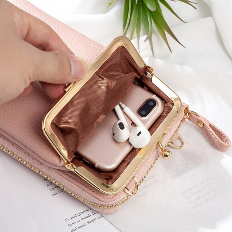 Fashion Bag PU læder Crossbody Mobil Cover Og Taske