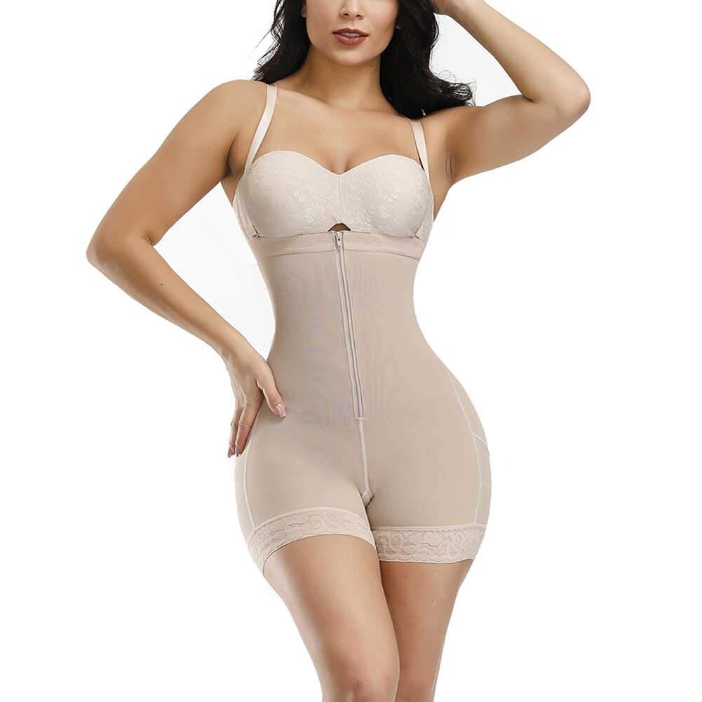 Sømløs mavekontrol bodysuit Plus Size