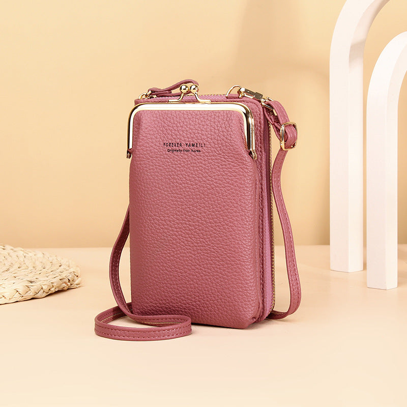 Fashion Bag PU læder Crossbody Mobil Cover Og Taske