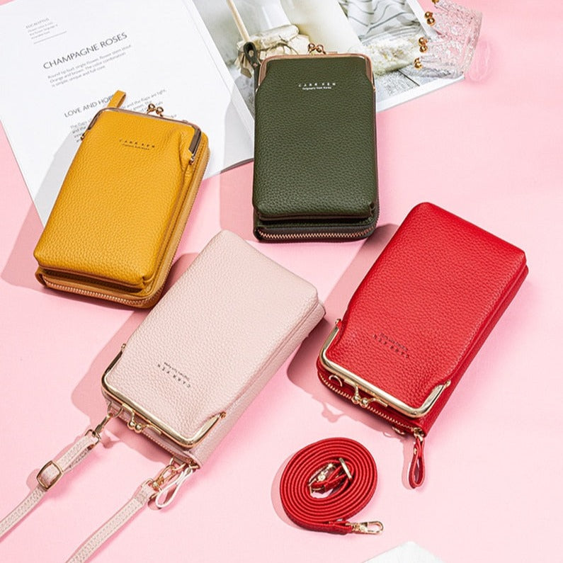 Fashion Bag PU læder Crossbody Mobil Cover Og Taske