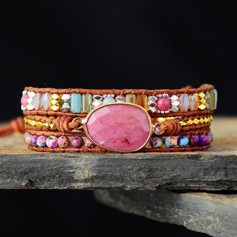 SerenityBracelet | Healing natursten wrap armbånd