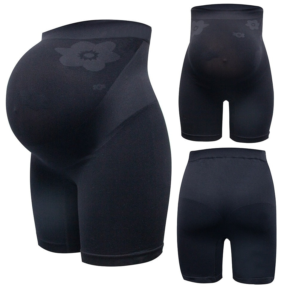 Barsel Shapewear til under kjoler Gravide kvinder Shorts Sømløs graviditet undertøj over mave støtte bukser