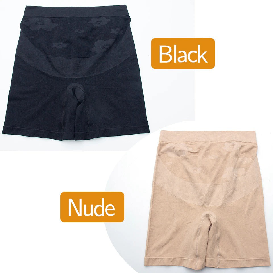 Barsel Shapewear til under kjoler Gravide kvinder Shorts Sømløs graviditet undertøj over mave støtte bukser
