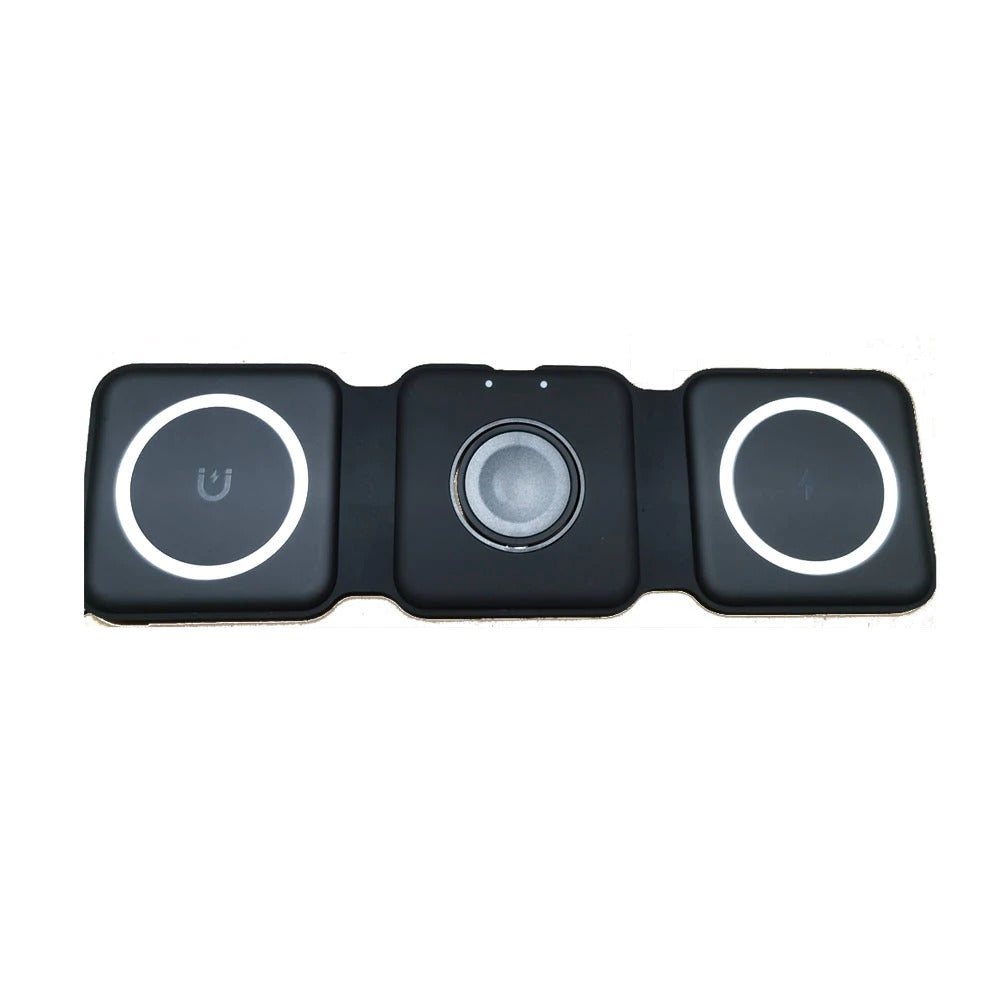 3 i 1 Foldbar trådløs oplader