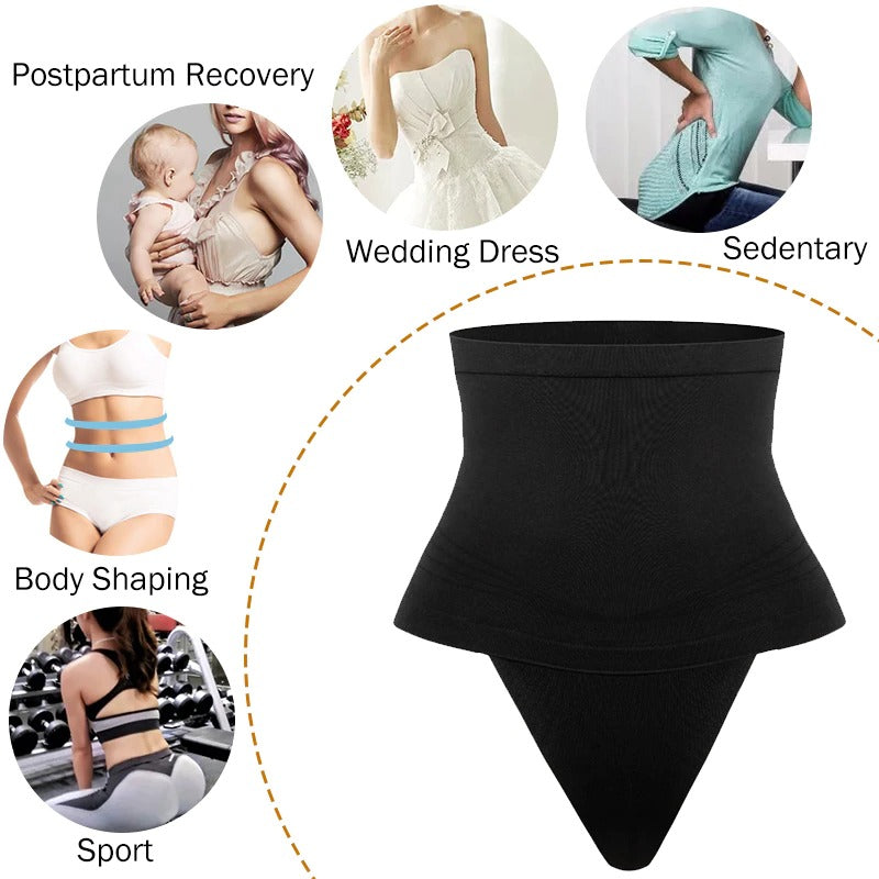 Slankende taljetræner - Butt Lifter Usynlige sømløse trusser Tummy Control Shaper Plus Size til kvinder