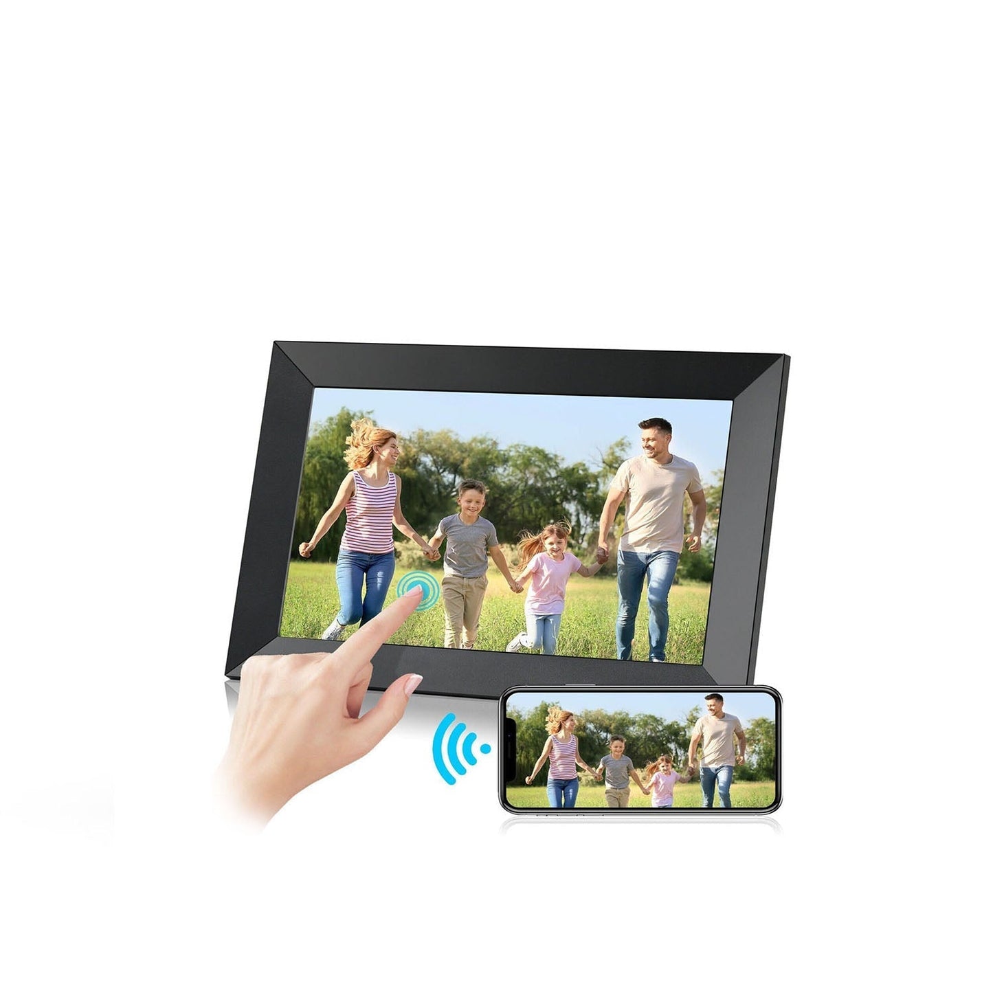 10,1″ digital WiFi-fotoramme med touchskærm