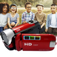 1080p vlogkamera med LED-lys og 16× zoom