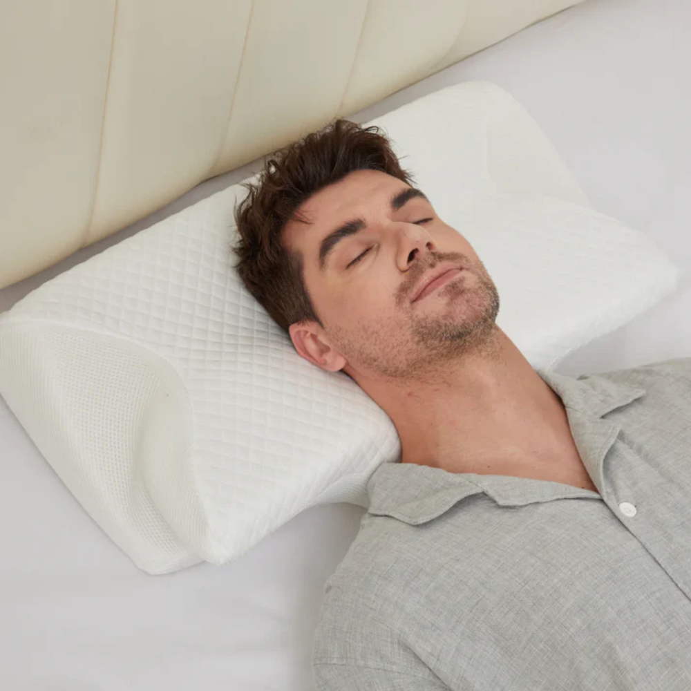 Ergonomisk pude mod snorken