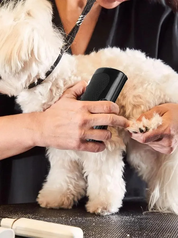 Professionel ergonomisk børste til fjernelse af kæledyrsfældning