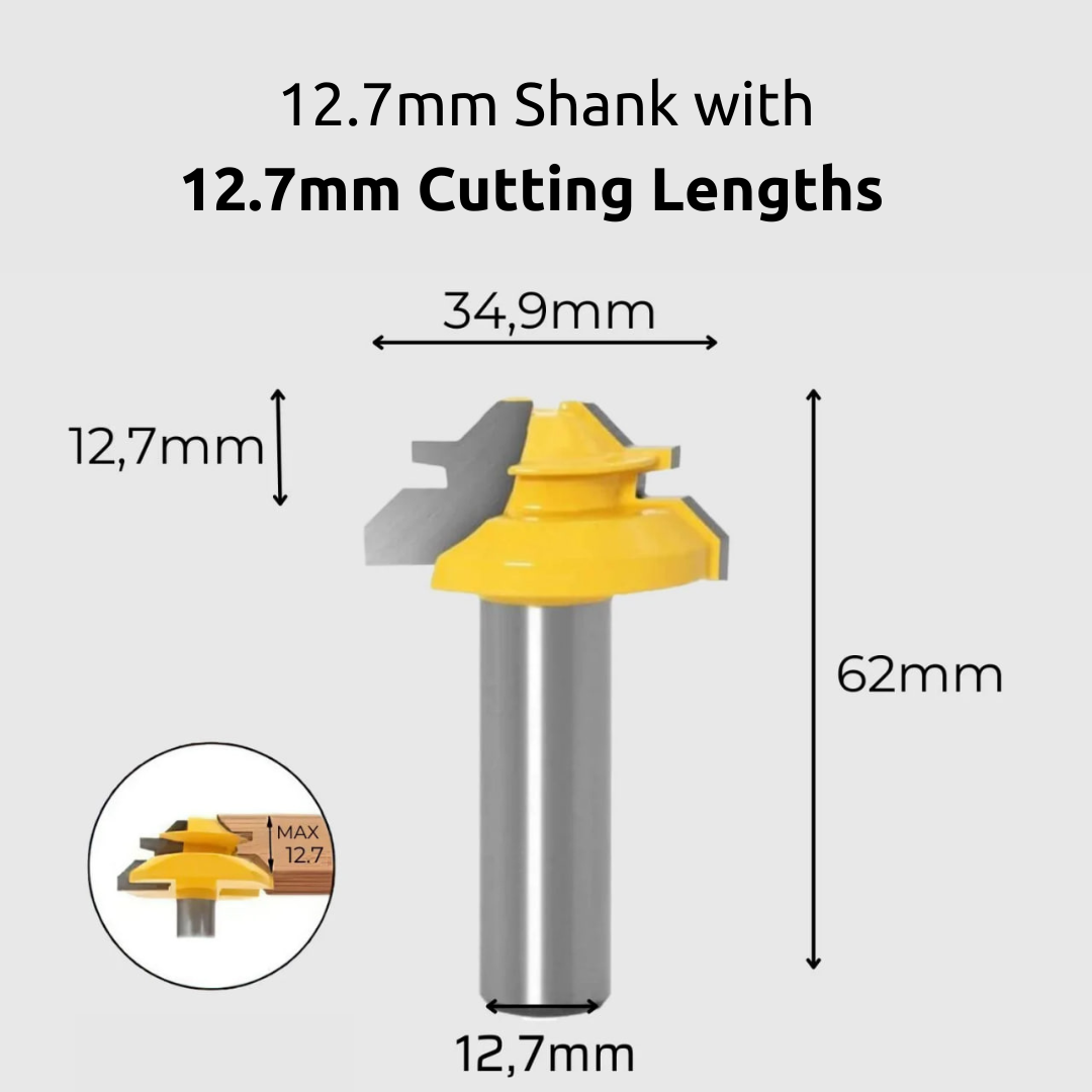 45° Lock Miter overfræserbit