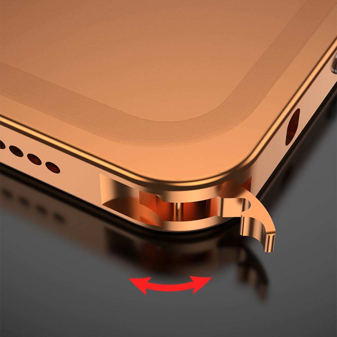 Stødsikker, faldbeskyttende metal-telefoncover