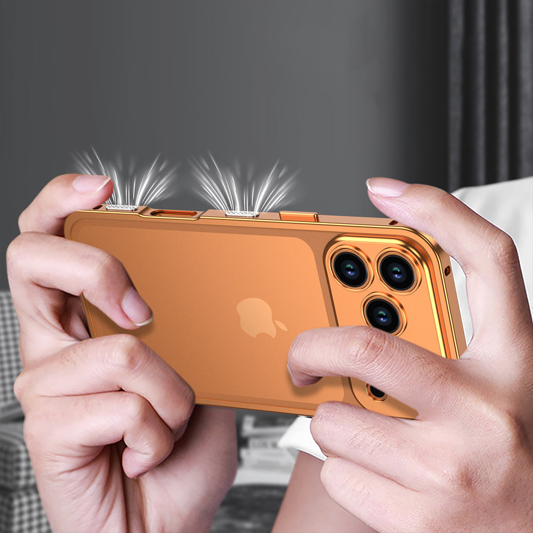 Stødsikker, faldbeskyttende metal-telefoncover