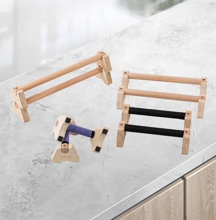 Træhåndtag til push-up-stativ