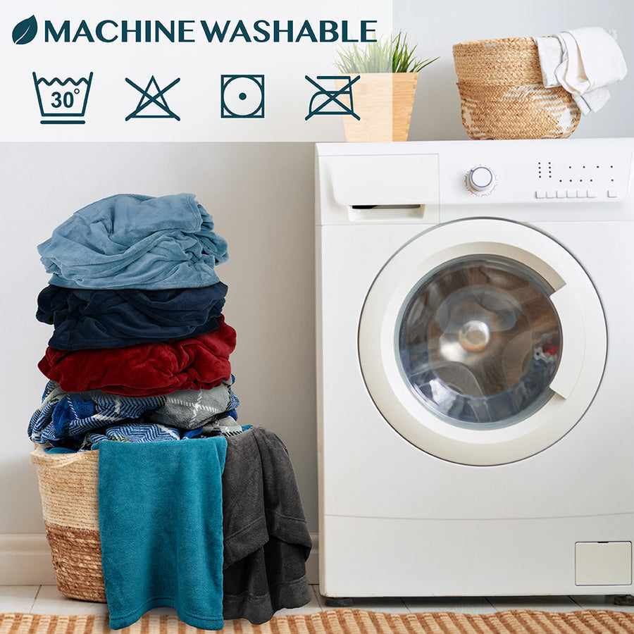 Hyggeligt fleece-tæppe med lomme