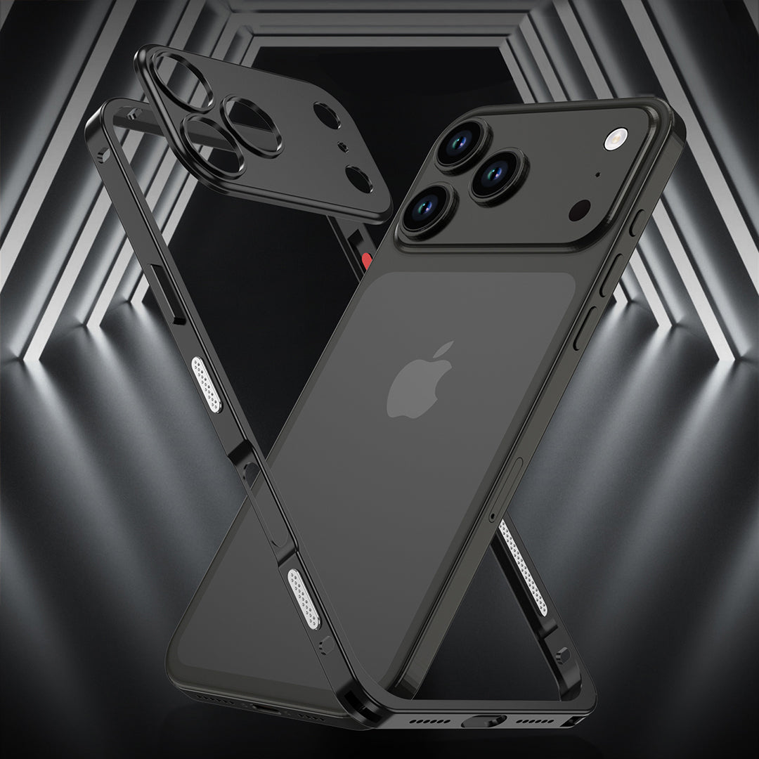 Stødsikker, faldbeskyttende metal-telefoncover