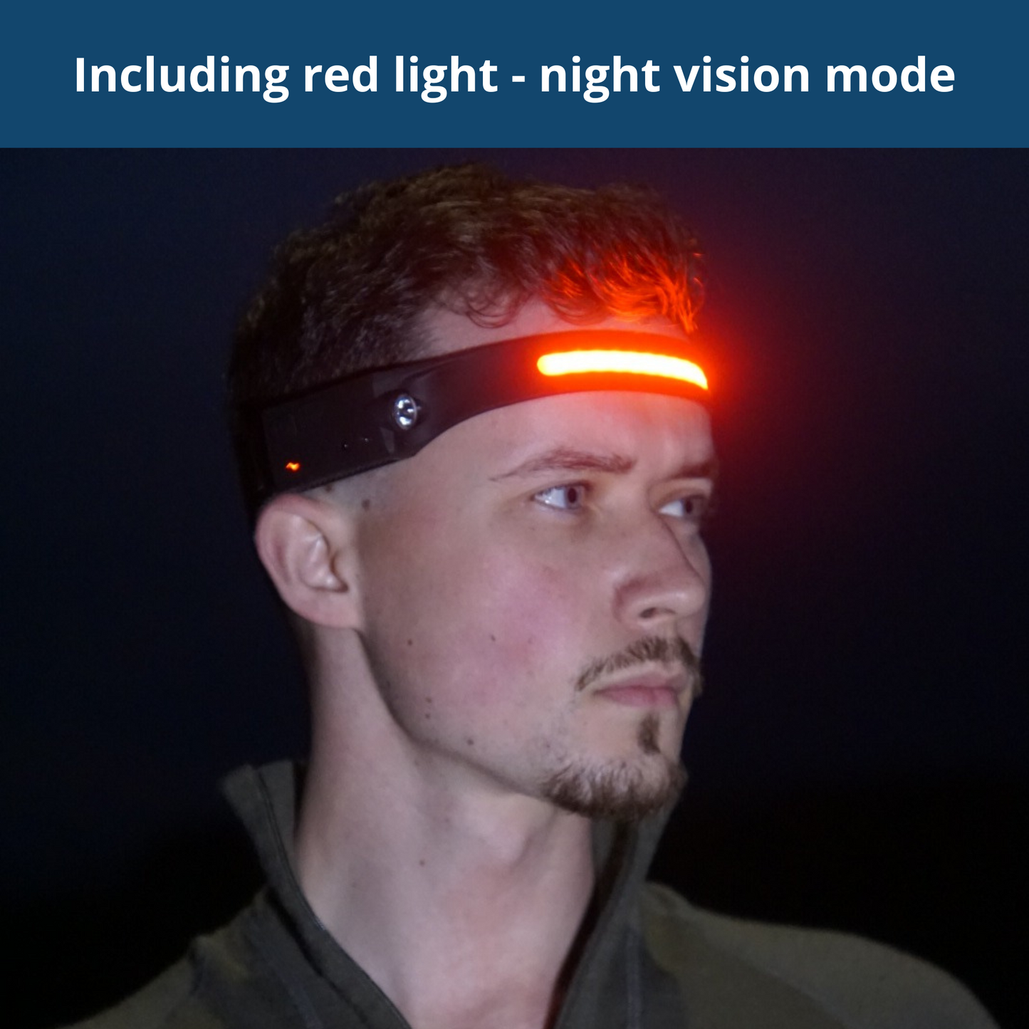 LED-genopladelig pandelampe