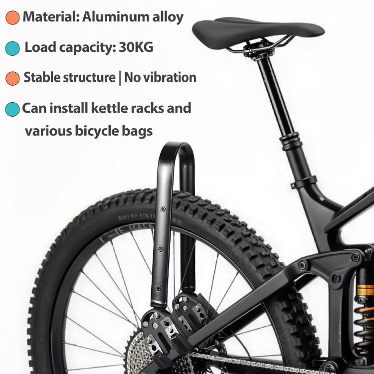 Bagagebærer til cykel i aluminium – bæreevne over 30 kg