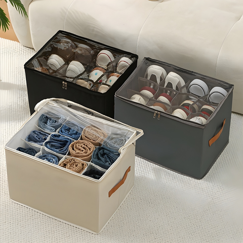 Sammenklappelig pladsbesparende opbevaringsboks