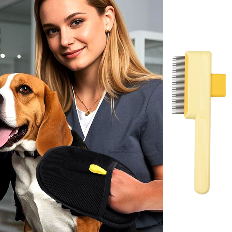 Handsker til fjernelse af dyrehår