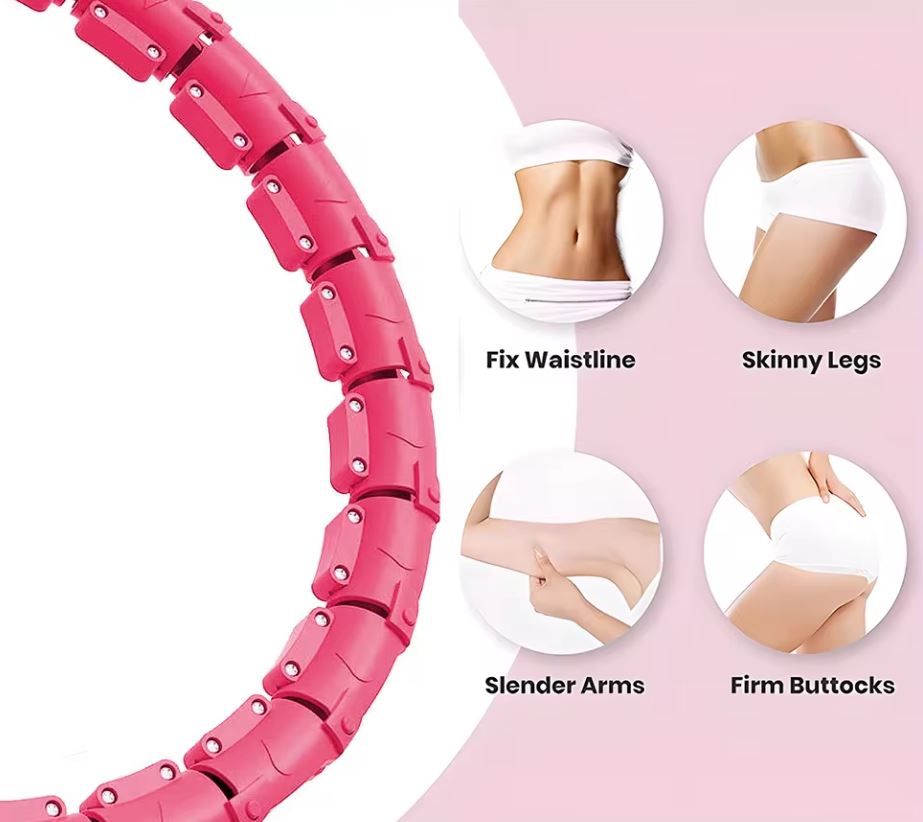 Justerbare vægtede hula-hoop-ringe til mavetræning