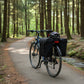 Dobbelt cykeltaske til bagagebærer i 600D PVC
