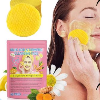 Kojic og Gurkemeje Glow Pads