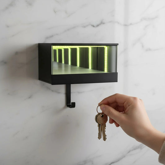 Infinity LED 3D-printet bilnøgleholder