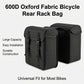 Dobbelt cykeltaske til bagagebærer i 600D PVC