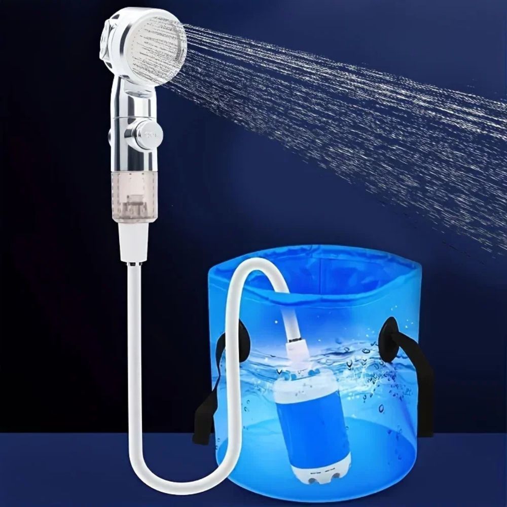 Transportabel bruser med USB-vandpumpe