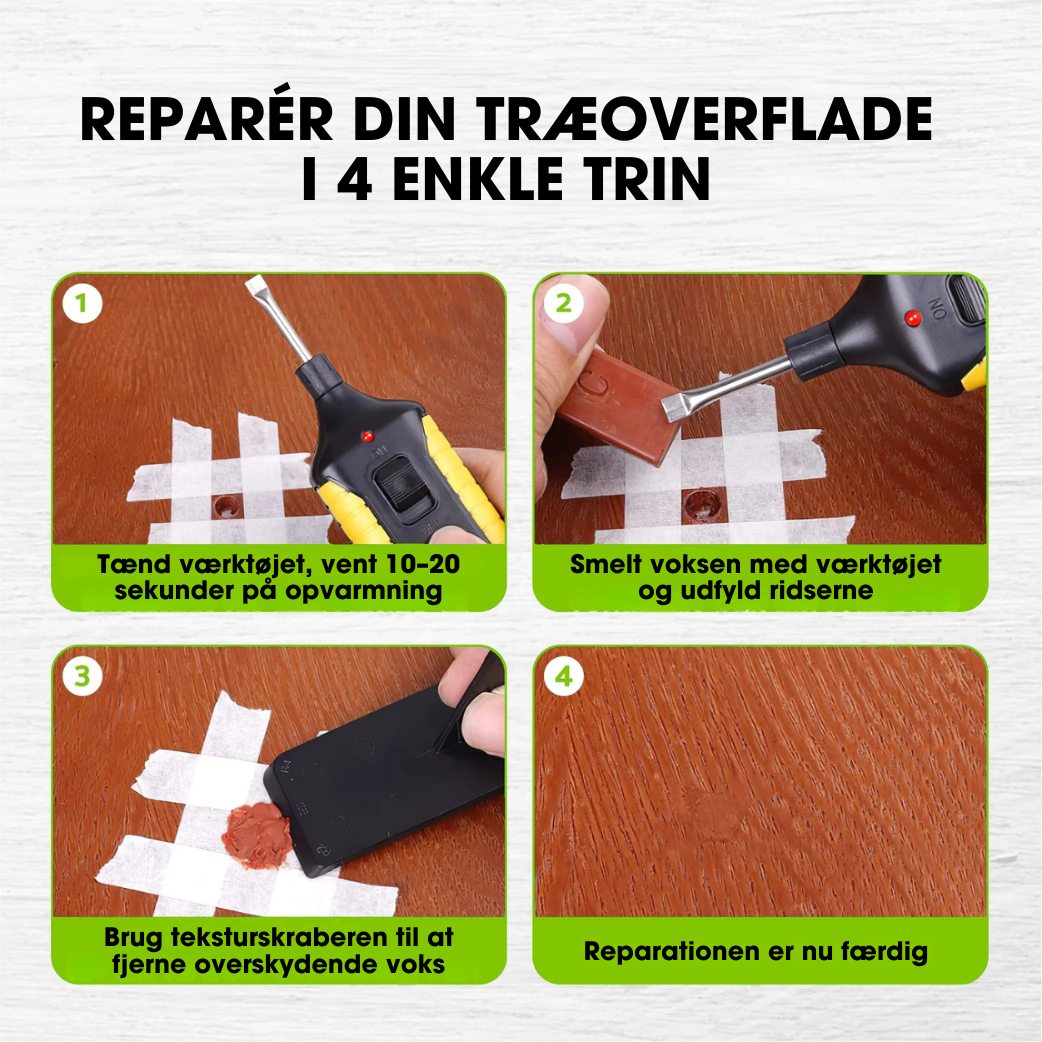 Træpoleringsvoks med nyt opgraderet smelteværktøj