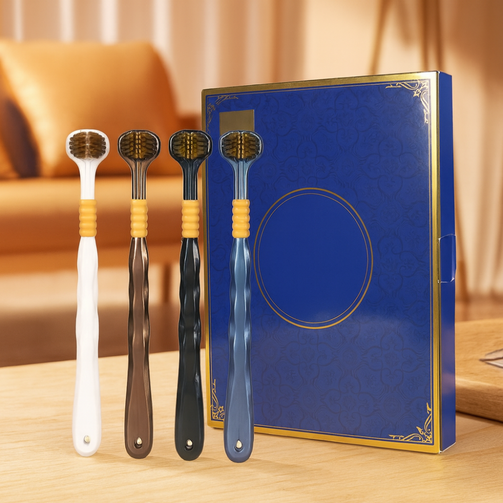 hoved med multi-vinkel rengøring tandbørste