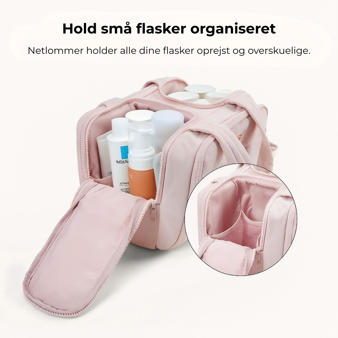 Puffy rejsetaske til toiletartikler