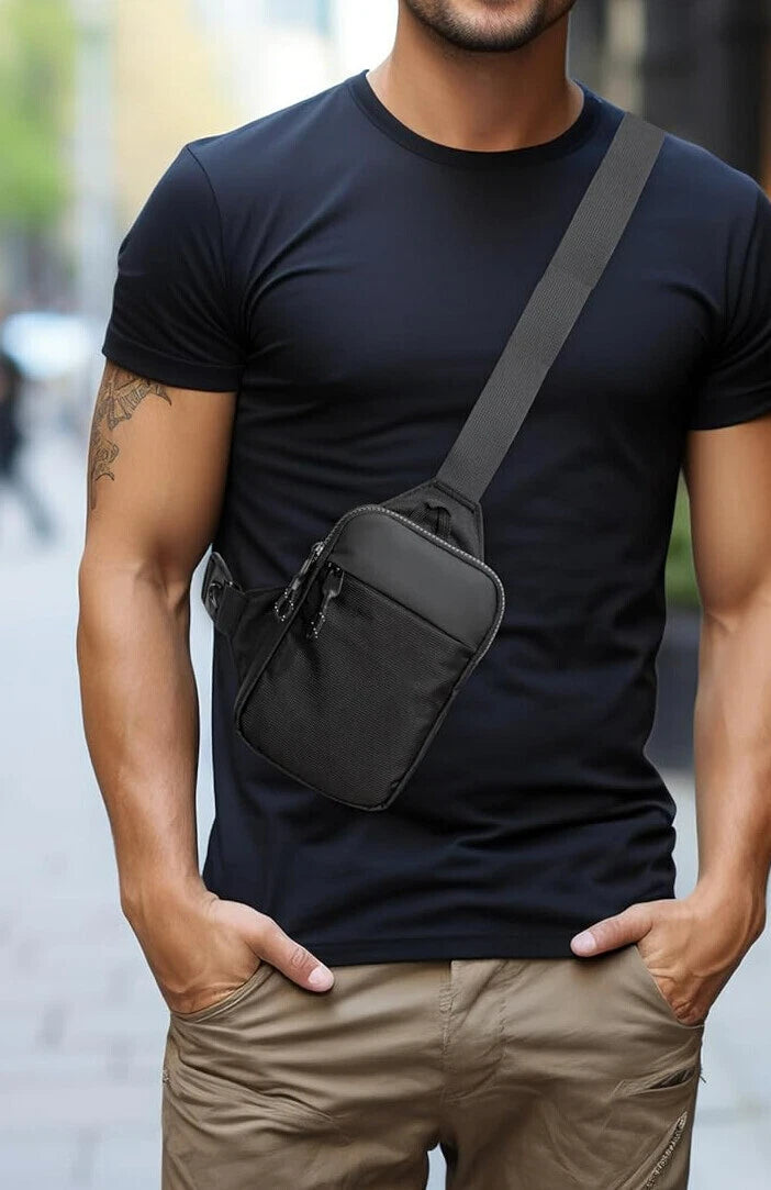 Kompakt rejsetaske med crossbody-rem