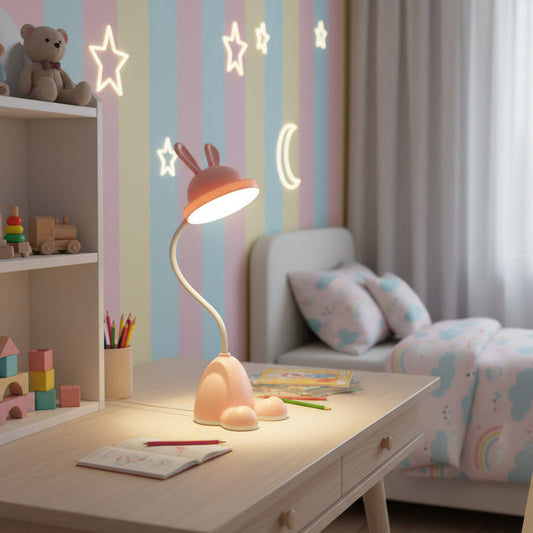 LED-bordlampe i tegneseriestil