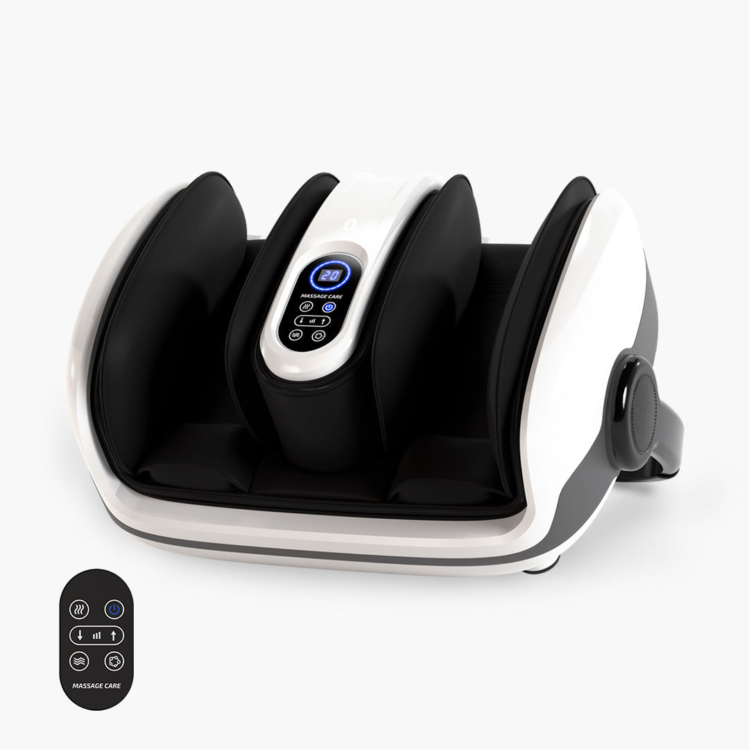 3-i-1 Dybdegående Fod- og Lægmassager med Shiatsu, Luftkompression & Varmeterapi