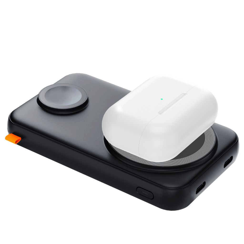 10.000 mAh powerbank med trådløs opladning og USB-C