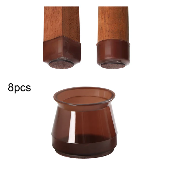 Stolbensgulvbeskyttere (8 stk.)