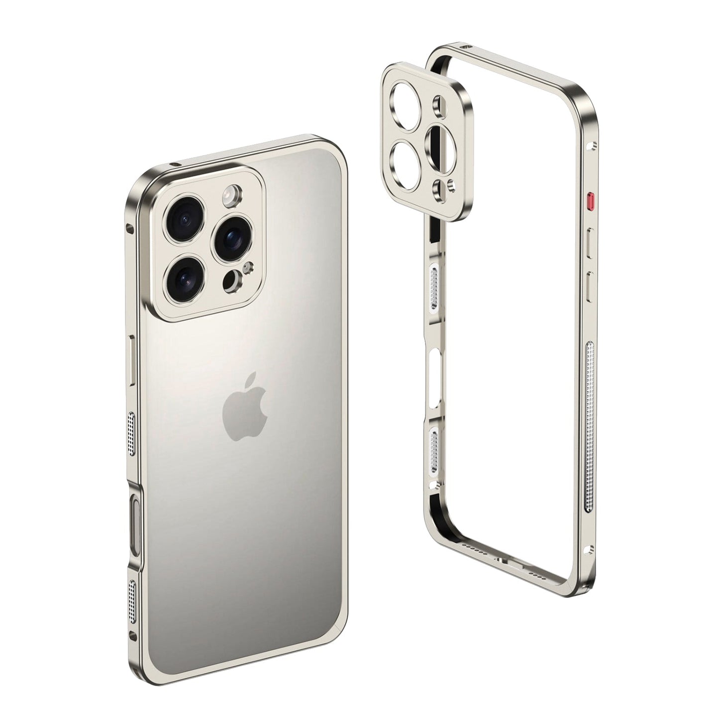 Stødsikker, faldbeskyttende metal-telefoncover